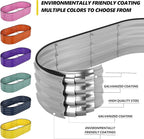 Galvanized Planter Outdoor Galvanized Metal Planter Round Raised Garden Bed Kit for Gardening Outdoor 1PC Gray 2X2X1FT