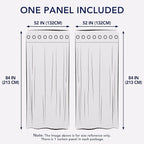 PureFit Outdoor Curtains for Patio Waterproof Weatherproof, UV Resistant Outside Curtains for Gazebo, Front Porch, Pergola, Light Filtering Privacy Curtain, 52W x 84L inch, 1 Panel, Gray