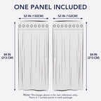 PureFit Outdoor Curtains for Patio Waterproof Weatherproof, UV Resistant Outside Curtains for Gazebo, Front Porch, Pergola, Sun Blocking Privacy Curtain, 52 x 84 inch, 1 Panel, Camel
