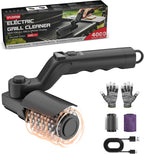 Upgraded Cordless Spinning Electric Grill Brush | 4000mA Battery, 500 RPM, 4 Speed, 180° Adjustable, Fits All Grill Grates, Cleaning And Polishing, Outdoor BBQ Grill Cleaning