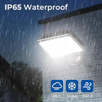 CINOTON 120W LED Flood Lights Outdoor, IP65 Waterproof Exterior Security Wall Lights with 180°Knuckle, 16800LM 120V Outside Aluminum Lighting Fixture for Courtyard Barn Garage 5000K 4 Pack, UL Listed