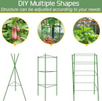 Halatool 2 Pack Tomato Cages for Garden,Up to 48in Adjustable Tomato Cage, Garden Stakes Tomato Trellis for Pots, Tomato Plant Support for Raised Garden Bed & Climbing Vegetables Flowers