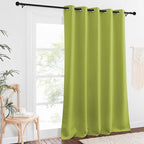 NICETOWN Blackout Curtains 84 Inch Length, Thermal Insulated Curtains for Bedroom Grommet Energy Saving Room Darkening Drapes for Living Room Window, 1 Panel, Fresh Green, 66" W x 102" L