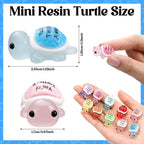 Simgoing 100 Pcs Mini Resin Turtles Emotional Tortoise Positive Funny Turtle Gifts Small Resin Toy Figures for Graduation Appreciation Employee Gifts