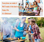 3 Pack Grill Baskets for Outdoor Grill, Heavy Duty Stainless Veggie Pan Set | Vegetable Grill Basket, Grilling Accessories for All Grills & Smokers, Space-Saving 1 Large, 2 Small, Grilling Gifts for Men
