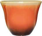 Classic Home and Garden Honeysuckle Resin Planters - Lightweight Indoor & Outdoor Plant Pots - UV-Resistant Plastic Flower Pots - Pot Planters for Flowers & Herbs (15" Tequila Sunrise)