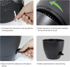 Large Self Watering Pots, 12/10/9 Plastic Planters with High Drainage Holes and Deep Reservoir for Indoor Outdoor Garden Plants and Flowers, Black