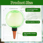 6pcs Large Plant Self Watering Globes, 17.5 oz Plastic Water Bulbs Top Fill, Plant Watering Devices System Slow Release Terracotta, Water Spikes Stakes for Indoor(6pack)