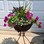 EZ Swap 20" Fabric Coco Liner Replacement for Round Hanging Baskets – Bird Proof Moisture Retaining Planter Insert, Made in Green Bay, WI