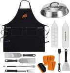 blackstone® pro 22-piece griddle tool kit 5179 shown in use
