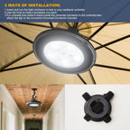 Vitnucrol LED Patio Umbrella Lights with Remote, 4000mAh Rechargeable | Portable, Outdoor Cantilever Umbrella Lamp, 3 Brightness, Dimmable, Camping Lights for Offset Umbrellas, Tents