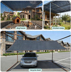 garden shade cloth suitable for plants outdoor vegetables shown in use