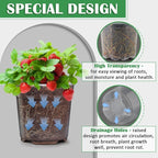 30 Pack 7/6/5/4/3 Inch Clear Nursery Pots for Plants, Flexible Plastic Plant Pots with Drainage Holes, Transparent Seed Starter Pots Variety Pack for Succulents, Seedlings, Flowers, Vegetable