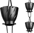 monarch rain chains aluminum akira black rain chains, main product view