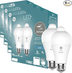 GE LED+ Motion Sensor LED Light Bulbs, 12W, Outdoor Security Lights, Daylight, A21 2 Count (Pack of 4)