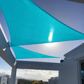SUNNY GUARD Custom Size 16'x24'x24' Triangle Turquoise Blue UV Block Sunshade for Backyard Yard Deck Patio Garden Outdoor Activities and Facility(Customized)