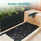 30 lbs Black Rocks for Planters, 1"-2" Decorative Rocks for Potted Plants, Polished Garden Stones for Outdoor Landscaping, Walkways, Yard, River Rocks for Flower Pots, Vase