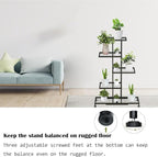 Twhep 5-Tier Iron Plant Stand - Modern Multi-Functional Shelf for Balcony & Garden