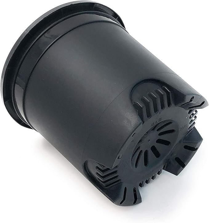 Cotta Planters 2 Gallon Black Nursery Pot Plastic 6-Pack Planter Pots Pot Liners for Outdoor Indoor Plants Gardening Flower Pots with Drainage Holes