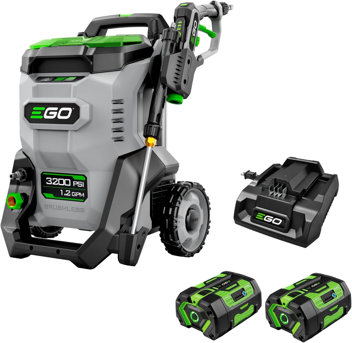 ego power+ electric pressure washer kit, 3200 psi, main product view