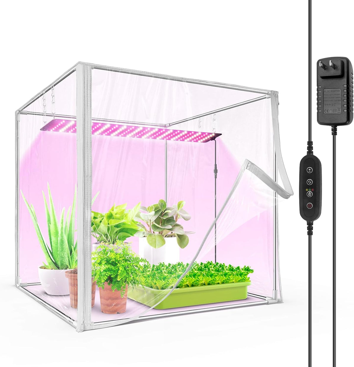 barrina cx60 indoor greenhouse with grow light 40w, main product view
