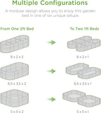 Best Choice Products 8x2x2ft Metal Raised Garden Bed, Oval Outdoor Deep Root Planter Box for Vegetables, Herbs w/ 4 Support Bars, 215 Gal Capacity - Taupe