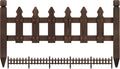 yaheetech 177.5in wooden picket fence panels for garden, main product view