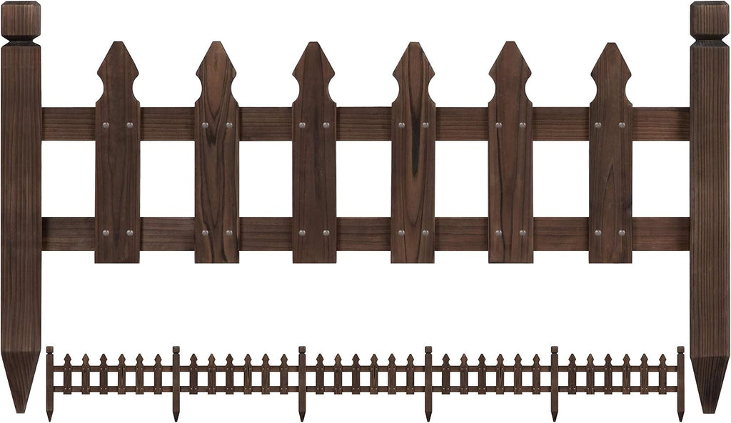 yaheetech 532.5in wooden picket fence panels for garden, main product view