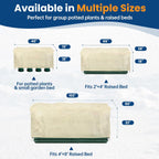 plant covers freeze protection, 2 pack, fits 4, close-up detail