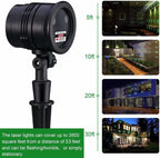Christmas Projector Lights Outdoor, Led Christmas Laser Lights Landscape Spotlight Red and Green Star Show with Rf Wireless Remote Christmas Decorative for Outdoor Garden Patio Xmas Holiday Party