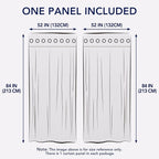 PureFit Outdoor Curtains for Patio Waterproof Weatherproof, UV Resistant Outside Curtains for Gazebo, Front Porch, Pergola, Sun Blocking Privacy Curtain, 52W x 84L inch, 1 Panel, Yellow