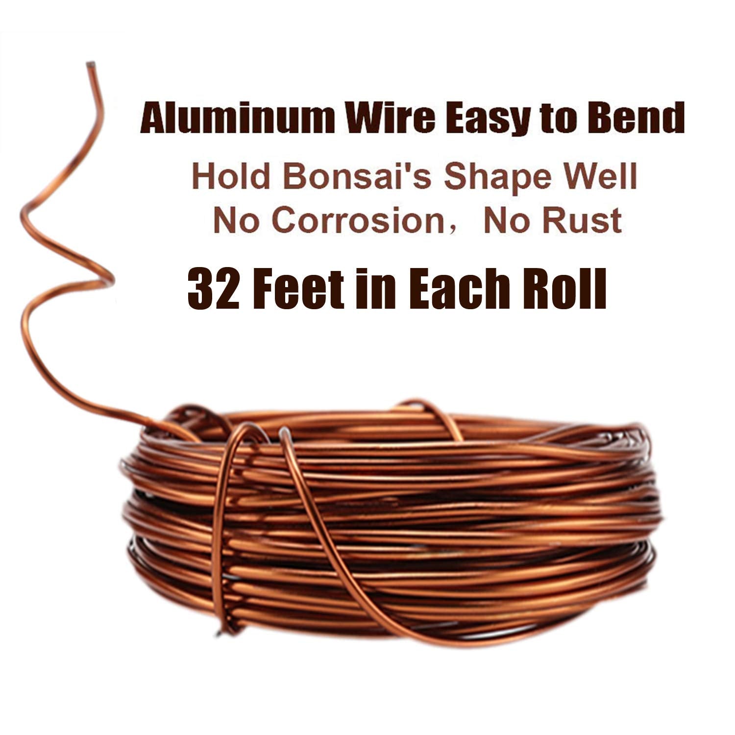 Bonsai Tool Set, 30M Aluminium Bonsai Training Wire Line 3-Sizes(1.0mm/1.5mm/2.0mm) and 20 Pcs Flower Pot Hole Mesh Pad (4.5cm/1.8 inches) for Outdoor Plant Pot & DIY Hanging Art Crafts