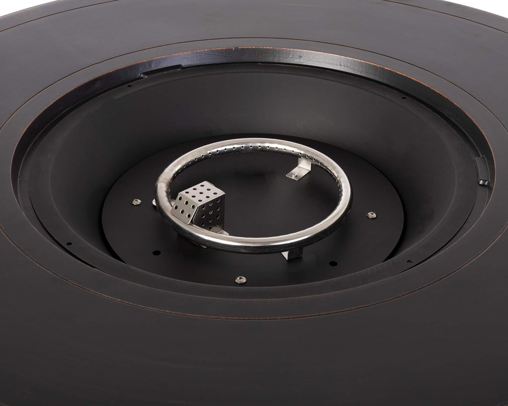 fire sense 62373 florence woven aluminum convertible gas, close-up detail