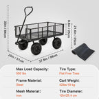 steel garden wagon cart 880 lbs 4 cu on a desk or shelf
