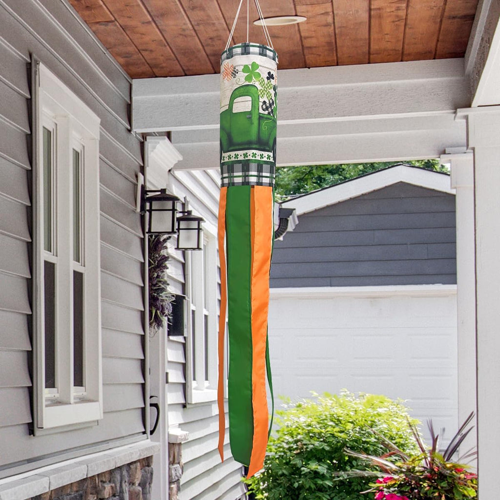 Briarwood Lane St. Patrick's Day St Pats Pickup Windsock Wind Twister 40x6 for St. Patrick's Day Wind Spinner