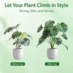 5 Pack Stackable Plant Supports Stakes, Sturdy Garden Trellis for Climbing & Vining Plants, Monstera, Pothos & Philodendron - Reusable Plant Stakes for Indoor & Outdoor Potted Plants