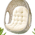 Egg Chair Cushion for Outdoor Patio Swing Hammock Furniture, Waterproof | Button tuft, straps, thick, large, waterproof cover, pp cotton inner, indoor & outdoor swing cushion for porch yard, 48x32x7