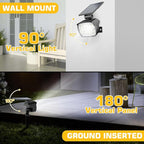 Kaxiida Solar Spot Lights Outdoor Waterproof - 2026 Upgrade 3 Level Ultra Bright Spot Lights Uplights, LED Landscape Spotlight for Tree, Pathway, Wall, Adjustable Solar Panel Auto On/Off