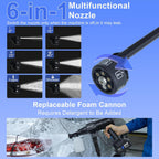 cordless cordless pressure, 2×4.0ah batteries showing dimensions