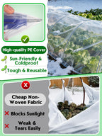 alphatool 10 x 30ft plant covers freeze protection shown in use