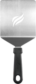 BLACKSTONE 5047 Burger Spatula Heavy Duty Plastic Handle Large Stainless Steel Food Grade Flat Top Griddle Accessories-Hamburger Pancake Flipper– Grill Scraper Utensil for Home Kitchen Restaurants
