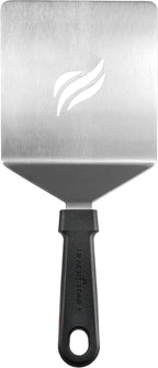 BLACKSTONE 5047 Burger Spatula Heavy Duty Plastic Handle Large Stainless Steel Food Grade Flat Top Griddle Accessories-Hamburger Pancake Flipper– Grill Scraper Utensil for Home Kitchen Restaurants