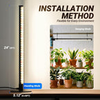 Barrina T10 Standing Grow Light for Indoor Plants, 20W 2FT, Full Spectrum | Desk LED Plant Light, Hanging and Standing Mount, Table Top Vertical Grow Lights with On/Off Switch, Ideal for Plants Growth