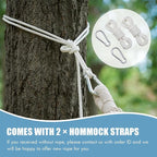 INNO STAGE Brazilian Hammock with Tree Straps - Cotton Hammocks Portable Hammock with Carry Bag for Backyard, Porch, Outdoor and Indoor Use