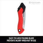 Corona RS16120 Razor Tooth Folding Saw, 7-Inch, Red (Pack of 6)