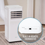 keystone 8,500 btu ashrae/5,000 btu doe 115v portable showing dimensions