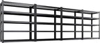 Set of 4 Garage Shelving-3000 lbs 5 Tier Storage Shelves,Adjustable Heavy Duty Metal Shelving Unit and Storage Large Wire Rack,Utility Steel Shelf for Warehouse Industrial Pantry Basement -78"x46"x20"