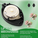 1 Pack Heavy Duty Retractable Plant Hangers, Adjustable Pull-Down Pulleys with 63" Stainless Steel Rope, Double Hooks for Hanging Plants, Bird Feeders, Planters & Pots, Indoor & Outdoor Use