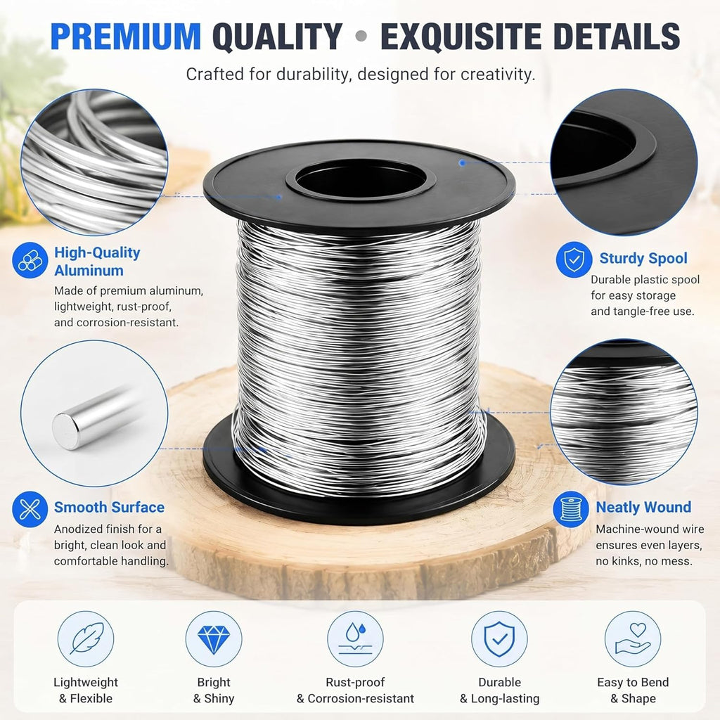 therwen 100ft 14 gauge stainless steel wire for, side view