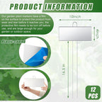 landhoow 12 pcs large plant marker, 10'' x shown in use